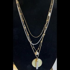 Sara Bella multi strand pendant necklace